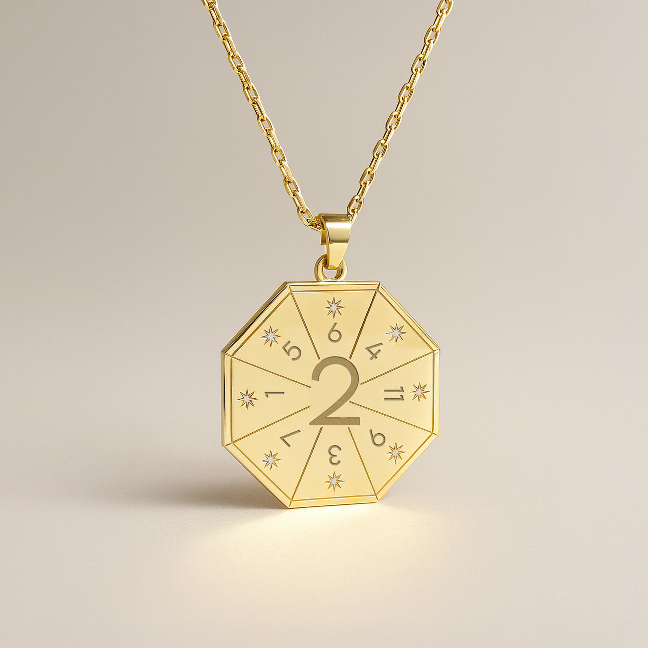 Naszyjnik z wisiorkiem Mediatora (2) w kolorze złotym – Pieczęć Harmonii