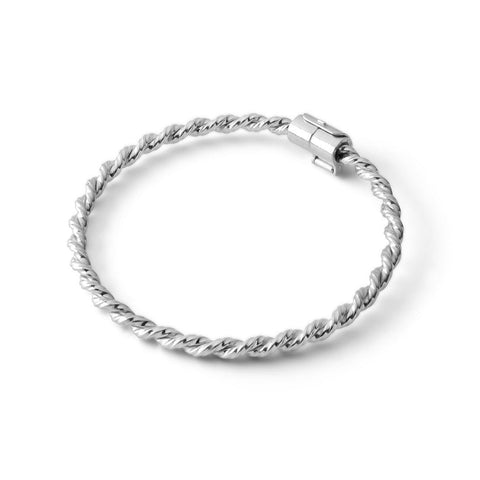 Srebrna bransoletka tensorowa - Amulet ochronny ze srebra próby 925 - Kubit Królewski