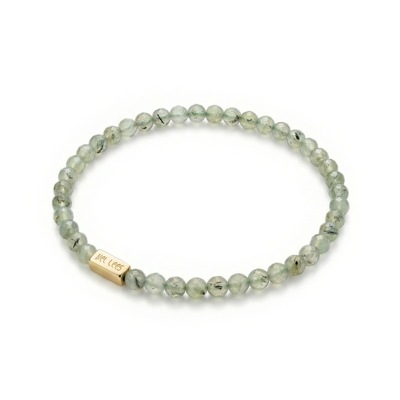 Bransoletka z Prehnitem i miejscem na charms – Srebro 925