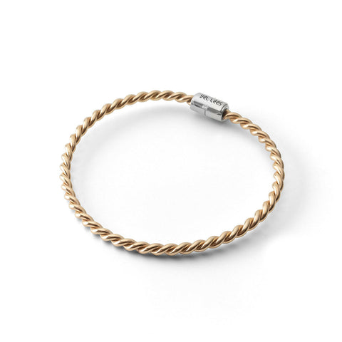 Koperen tensorarmband in goud met zilveren sluiting - <tc>Elle</tc> Ontbrekend (177 MHz)