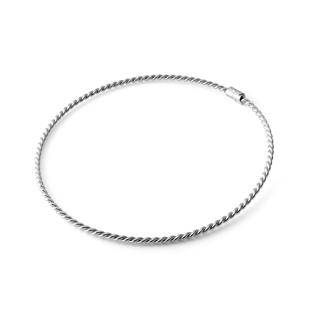 Zilverkleurige koperen tensorketting