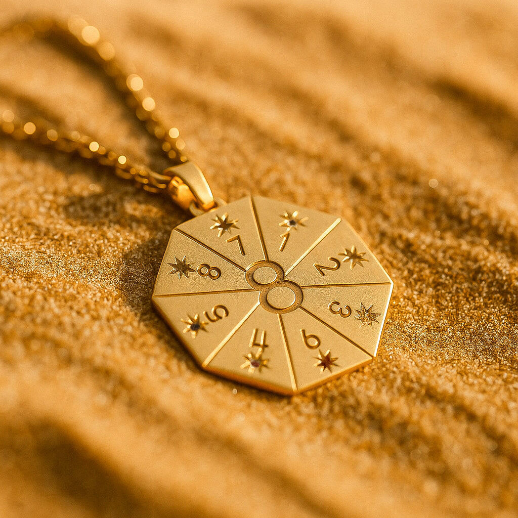 Naszyjnik z wisiorkiem Brama Lwa 8.8 w kolorze złotym – Amulet Duszy.