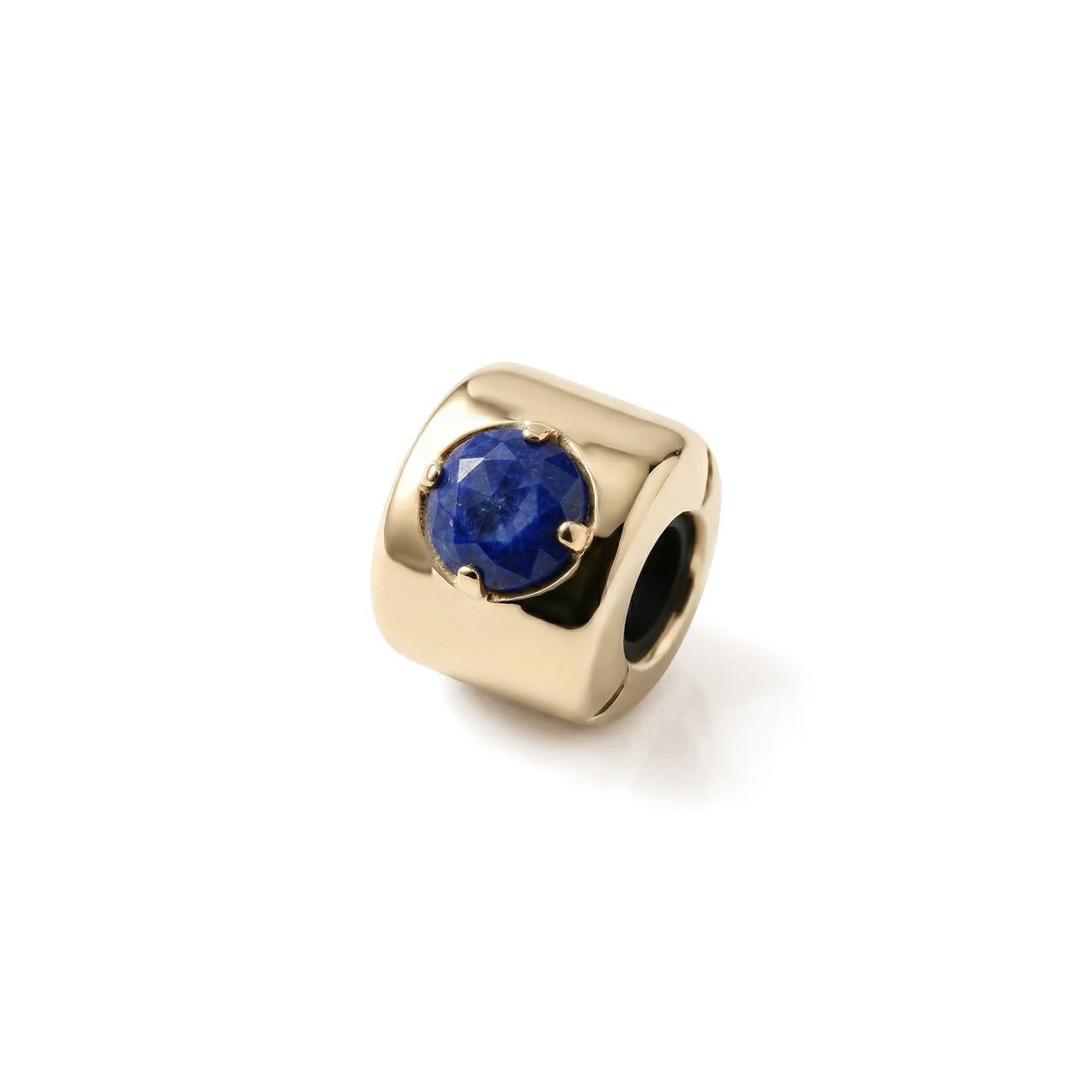 Charms met lapis lazuli Verguld – Wijsheid, waarheid en innerlijke harmonie - zilver 925