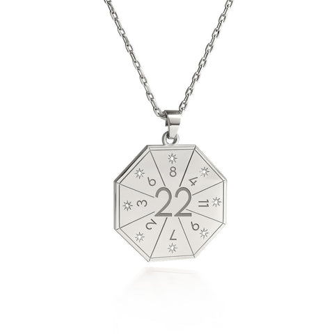 Architect van de Geest hanger ketting (22) in zilverkleur – Zegel van het Grote Werk