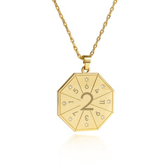 Gouden ketting met Mediator-hanger (2) – Zegel van Harmonie