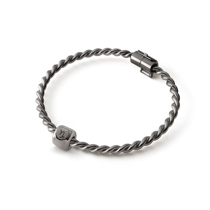 Bedels - Steenbok sterrenbeeld (♑︎) Zwart - Sterling Zilver 925