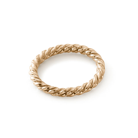 Zilveren tensorring verguld met goud - Beschermend amulet