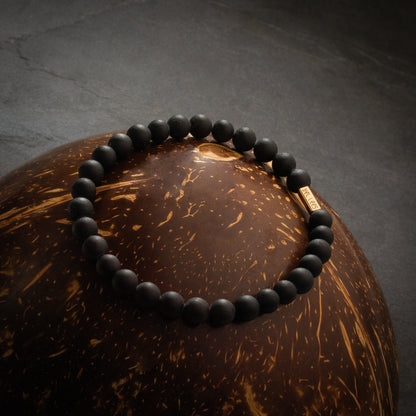 Armband met stenen - Matte Toermalijn 4mm