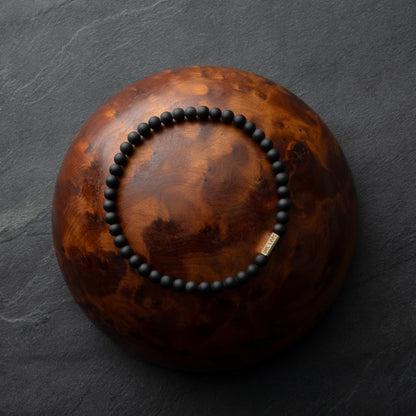 Armband met stenen - Matte Toermalijn 4mm