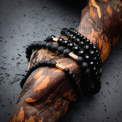 Armband met stenen - Gladde (glanzende) Toermalijn 4mm