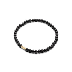 Armband met stenen - Gladde (glanzende) Toermalijn 4mm