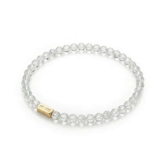 Bransoletka z Kryształem Górskim i miejscem na charms – Srebro 925