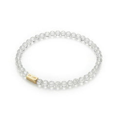 Bransoletka z Kryształem Górskim i miejscem na charms – Srebro 925