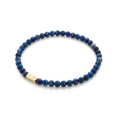 Bransoletka z Lapis Lazuli i miejscem na charms – Srebro 925