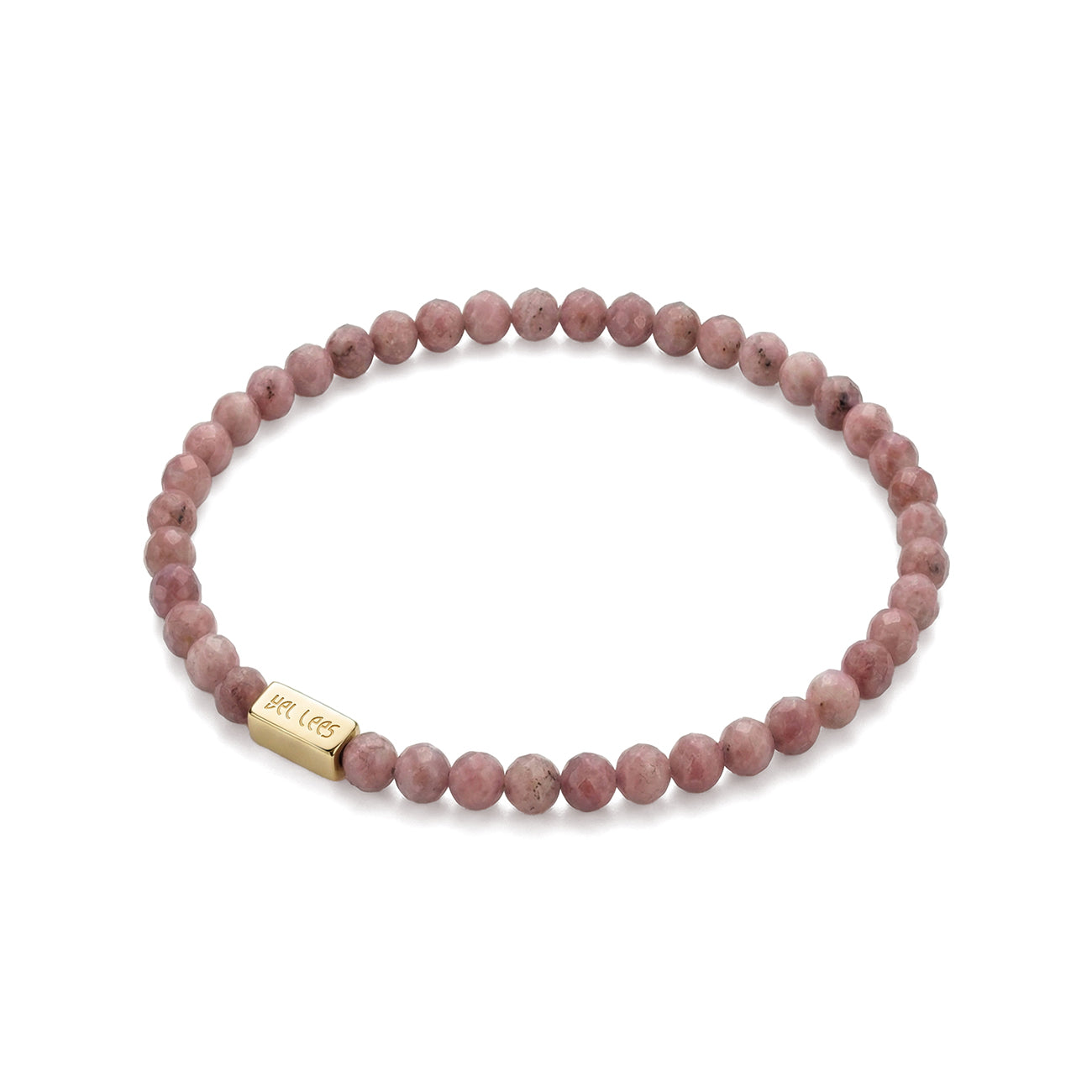 Bransoletka z Rodonitem i miejscem na charms – Srebro 925