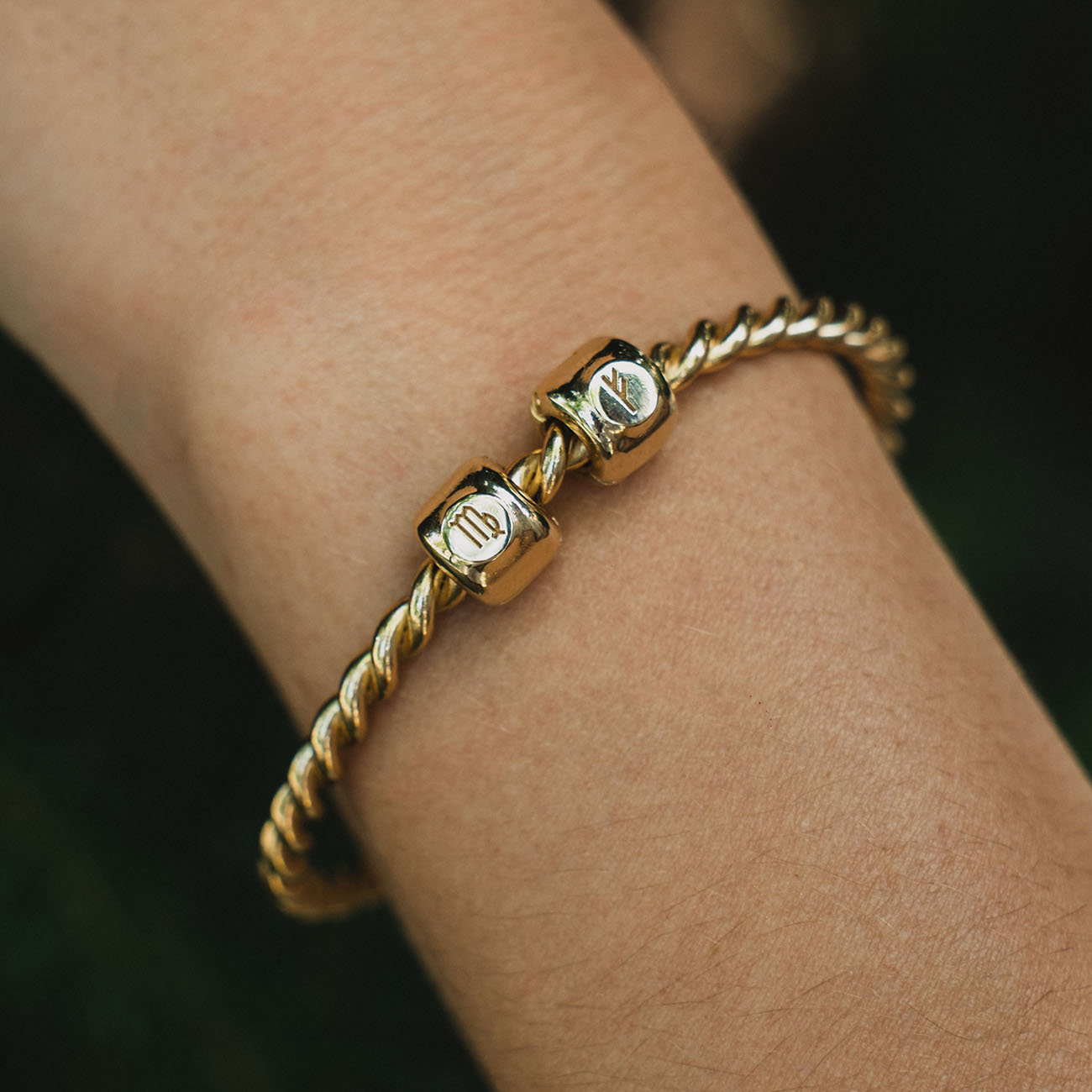 Charms met het sterrenbeeld Maagd (♍︎) Verguld - zilver 925