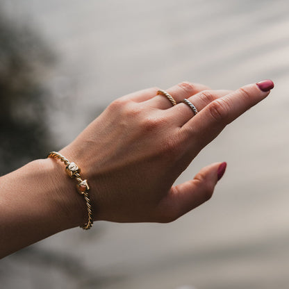 Charms met zonnesteen Verguld – Zelfvertrouwen, vreugde en wilskracht - zilver 925