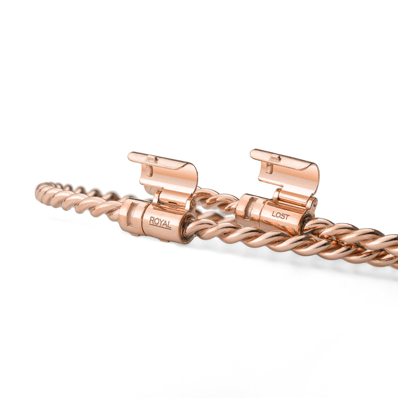 Miedziana bransoletka tensorowa w kolorze różowego złota - Kubit Królewski (144 MHz)