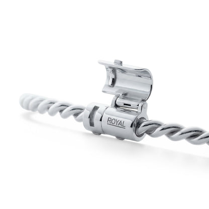 Miedziana bransoletka tensorowa w kolorze srebrnym - Kubit Królewski (144 MHz)