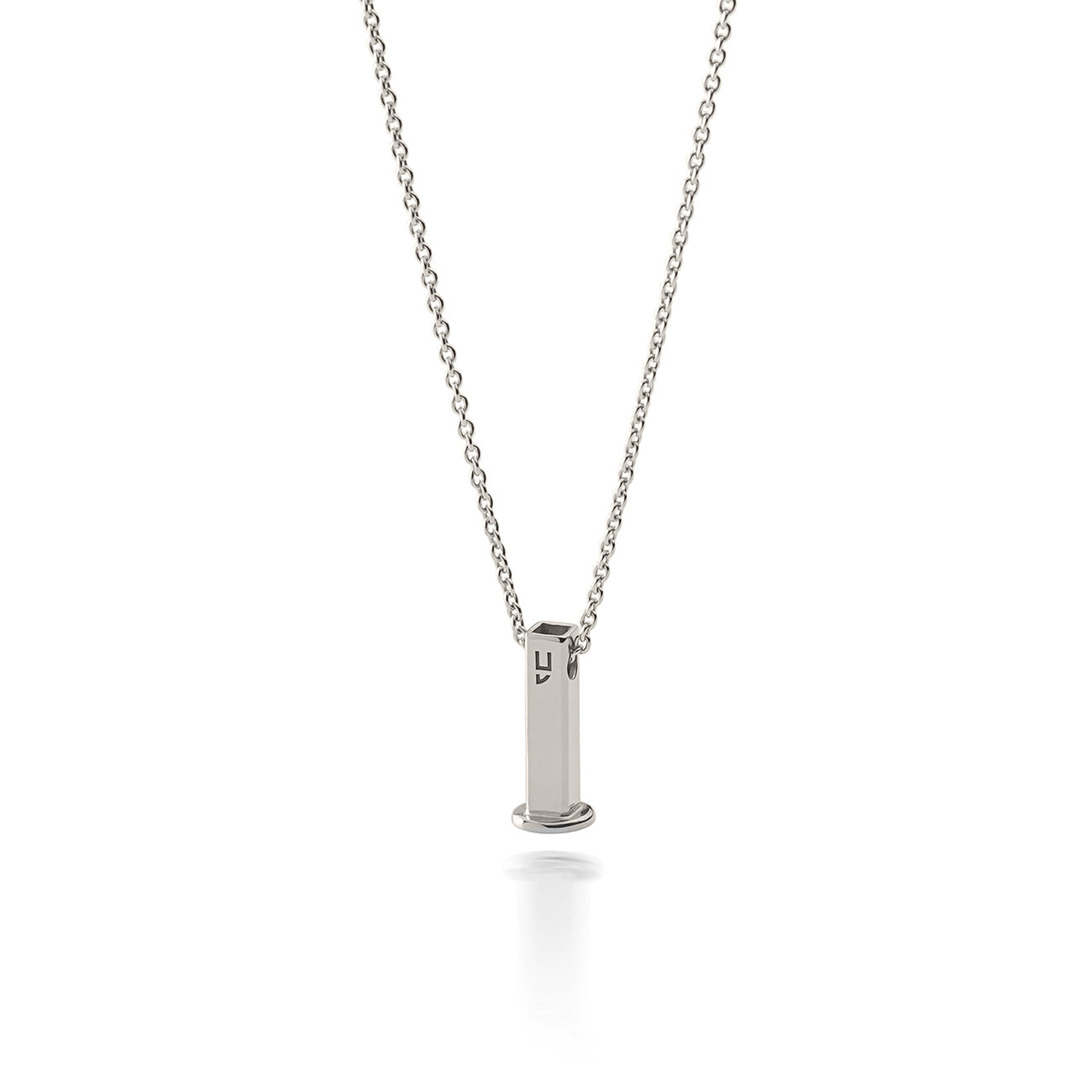 Ketting met een ketting voor bedels, 925 verzilverd met platina