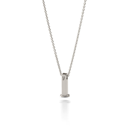 Ketting met een ketting voor bedels, 925 verzilverd met platina