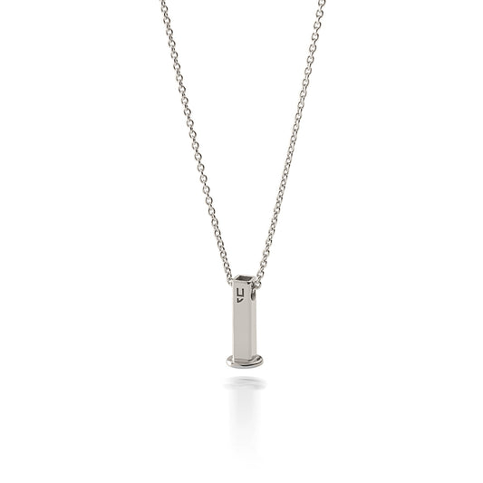 Ketting met een ketting voor bedels, 925 verzilverd met platina