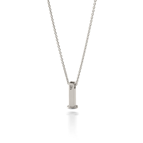 Ketting met een ketting voor bedels, 925 verzilverd met platina