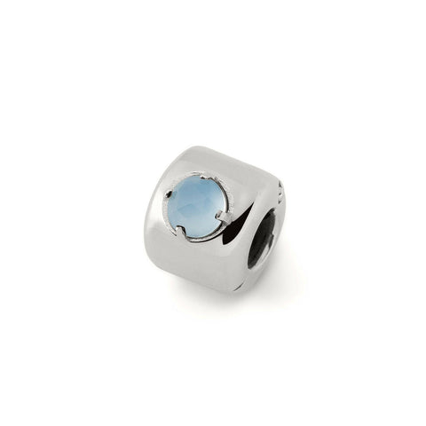 Charms met blauwe agaat Zilver – Brengt rust, bescherming en kalmte - zilver 925