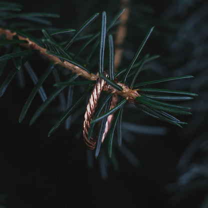 Koperen tensorring in roségoudkleur - Beschermende amulet