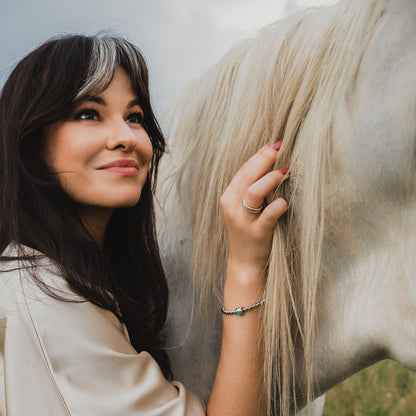 Koperen tensorring in zilverkleur - Beschermende amulet