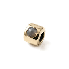 Charms met onyx Verguld – Kracht, stabiliteit en bescherming - zilver 925