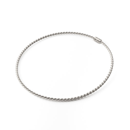 Zilverkleurige koperen tensorketting