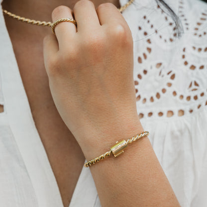 Koperen tensor armband in goudkleur - <tc>Elle</tc> Koninklijk (144 MHz)