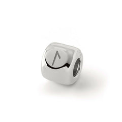 Bedel met de Laguz-rune (ᛚ) Zilver - amulet van vloeibaarheid en intuïtie - Messing