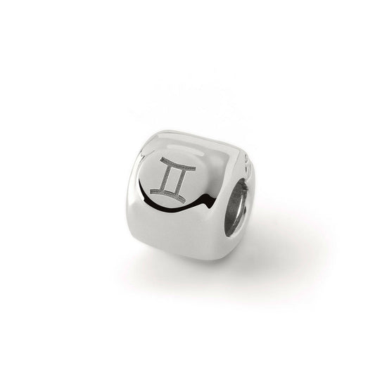 Charms ze znakiem zodiaku Bliźnięta (♊︎) Srebrny - srebro pr. 925.